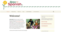 Desktop Screenshot of growintospanish.com